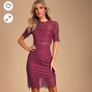 Gorgeous Lulus burgundy dress.